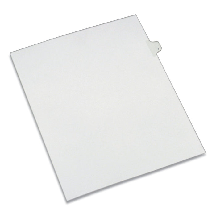 Avery Preprinted Legal Exhibit Side Tab Index Dividers, Allstate Style, 10-Tab, 7, 11 x 8.5, White, 25/Pack