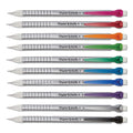 Paper Mate Write Bros Mechanical Pencil, 0.5 mm, HB (#2), Black Lead, Silver Barrel with Assorted Clip Colors, 24/Pack