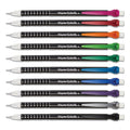Paper Mate Write Bros Mechanical Pencil, 0.7 mm, HB (#2), Black Lead, Black Barrel with Assorted Clip Colors, 24/Pack