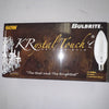 Bulbrite KR60CTC/32 60W Krystal Touch Flame Tip Bulbs, 10-Pack