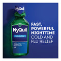 Vicks NyQuil Cold and Flu Nighttime Liquid, 12 oz Bottle, 12/Carton