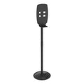 Kantek Floor Stand for Sanitizer Dispensers, Height Adjustable from 50" to 60", Black