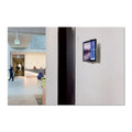Durable Wall-Mounted Tablet Holder, Silver/Charcoal Gray