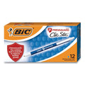 BIC PrevaGuard Ballpoint Pen, Retractable, Medium 1 mm, Blue Ink, Blue Barrel