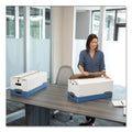 Bankers Box LIBERTY Heavy-Duty Strength Storage Boxes, Legal Files, 15.25" x 24.13" x 10.75", White/Blue, 4/Carton