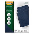 Fellowes Classic Grain Texture Binding System Covers, 11 x 8.5, Navy, 50/Pack