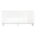 Ghent Clear Partition Extender with Attached Clamp, 48 x 3.88 x 18, Thermoplastic Sheeting