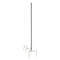 Ghent Clear Partition Extender with Attached Clamp, 48 x 3.88 x 18, Thermoplastic Sheeting