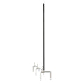 Ghent Clear Partition Extender with Attached Clamp, 48 x 3.88 x 30, Thermoplastic Sheeting