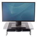 Fellowes Office Suites Standard Monitor Riser, For 21" Monitors, 19.78" x 14.06" x 4" to 6.5", Black/Silver, Supports 80 lbs