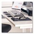 Fellowes Ergonomic Memory Foam Wrist Support with Attached Mouse Pad, 8.25 x 9.87, Black