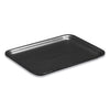 Pactiv Evergreen Supermarket Tray,  #4PZ, 9.25 x 7.25 x 1.38, Black, Foam, 400/Carton