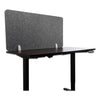 Lumeah Desk Screen Cubicle Panel and Office Partition Privacy Screen, 47 x 1 x 23.5, Polyester, Gray
