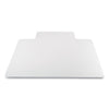 deflecto Antimicrobial Chair Mat, Medium Pile Carpet, 48 x 36, Lipped, Clear