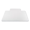 deflecto Antimicrobial Chair Mat, Medium Pile Carpet, 53 x 45, Lipped, Clear