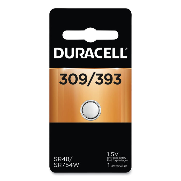 Duracell Button Cell Battery, 309/393, 1.5 V