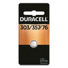 Duracell Button Cell Battery, 303/357, 1.5 V, 6/Box