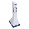 PURELL Quick Floor Stand Kit with Two 1,000 mL PURELL NXT Advanced Hand Sanitizer Refills, 18 x 29 x 52, White/Blue