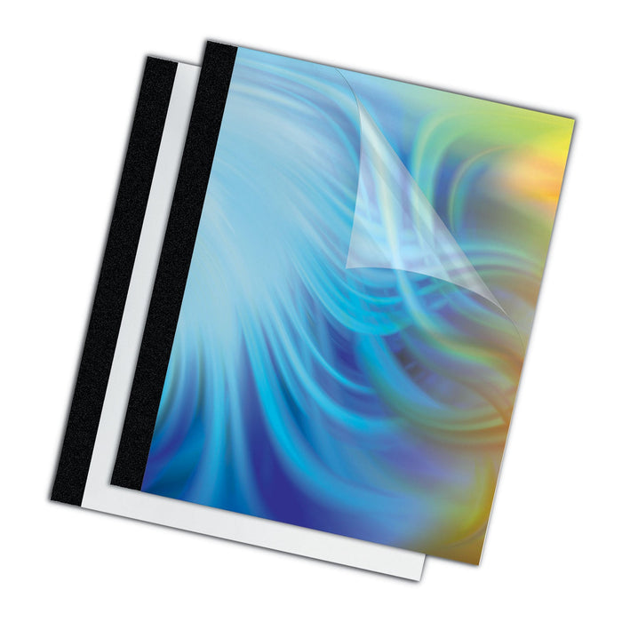 Fellowes Thermal Binding System Presentation Covers, Clear, 61 to 90 Sheet Capacity, 11 x 8.5, Unpunched, 10/Pack