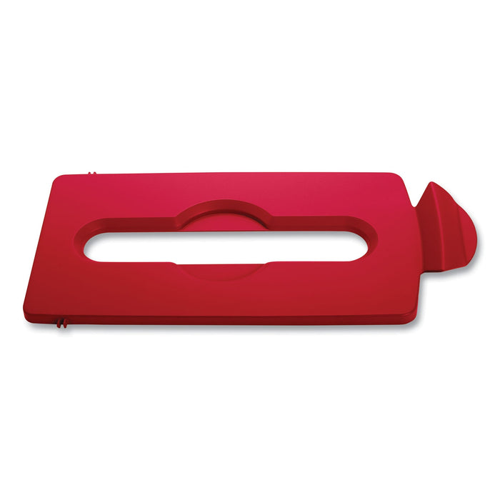 Rubbermaid Slim Jim Paper Recycling Top, 16.5 x 8 x 0.5, Red