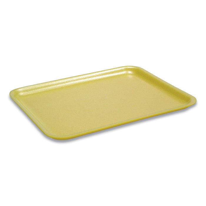 Pactiv Evergreen Supermarket Tray, #17S, 8.4 x 4.5 x 0.7, Yellow, Foam, 1,000/Carton