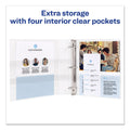 Avery Durable View Binder with DuraHinge and EZD Rings, 3 Rings, 5" Capacity, 11 x 8.5, White, (9901)