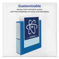 Avery Durable View Binder with DuraHinge and Slant Rings, 3 Rings, 2" Capacity, 11 x 8.5, Blue