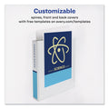 Avery Durable View Binder with DuraHinge and Slant Rings, 3 Rings, 1.5" Capacity, 11 x 8.5, White