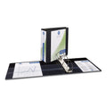 Avery Durable View Binder with DuraHinge and EZD Rings, 3 Rings, 4" Capacity, 11 x 8.5, Black, (9800)
