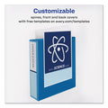 Avery Durable View Binder with DuraHinge and Slant Rings, 3 Rings, 1.5" Capacity, 11 x 8.5, Blue