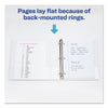 Avery Durable View Binder with DuraHinge and EZD Rings, 3 Rings, 1" Capacity, 11 x 8.5, White, (9301)