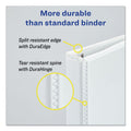 Avery Durable View Binder with DuraHinge and EZD Rings, 3 Rings, 2" Capacity, 11 x 8.5, White, (9501)