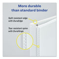 Avery Durable View Binder with DuraHinge and Slant Rings, 3 Rings, 2" Capacity, 11 x 8.5, White