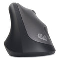 Adesso iMouse A20 Antimicrobial Vertical Wireless Mouse, 2.4 GHz Frequency/33 ft Wireless Range, Right Hand Use, Black/Granite