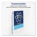 Avery Mini Size Durable View Binder with Round Rings, 3 Rings, 0.5" Capacity, 8.5 x 5.5, White
