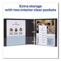 Avery Durable Non-View Binder with DuraHinge and Slant Rings, 3 Rings, 1.5" Capacity, 11 x 8.5, Blue