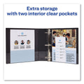 Avery Durable Non-View Binder with DuraHinge and Slant Rings, 3 Rings, 2" Capacity, 11 x 8.5, Black