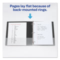 Avery Durable Non-View Binder with DuraHinge and Slant Rings, 3 Rings, 1" Capacity, 11 x 8.5, Blue