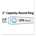 Avery Mini Size Durable Non-View Binder with Round Rings, 3 Rings, 2" Capacity, 8.5 x 5.5, Black