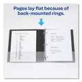 Avery Durable Non-View Binder with DuraHinge and EZD Rings, 3 Rings, 1" Capacity, 11 x 8.5, Black, (7301)