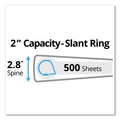 Avery Durable Non-View Binder with DuraHinge and Slant Rings, 3 Rings, 2" Capacity, 11 x 8.5, Red