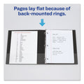 Avery Mini Size Durable Non-View Binder with Round Rings, 3 Rings, 2" Capacity, 8.5 x 5.5, Black