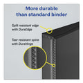 Avery Durable Non-View Binder with DuraHinge and EZD Rings, 3 Rings, 4" Capacity, 11 x 8.5, Black, (8802)
