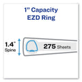 Avery Durable Non-View Binder with DuraHinge and EZD Rings, 3 Rings, 1" Capacity, 11 x 8.5, Black, (7301)