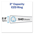 Avery Durable Non-View Binder with DuraHinge and EZD Rings, 3 Rings, 2" Capacity, 11 x 8.5, Black, (8502)