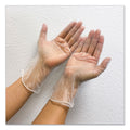GN1 Single Use Vinyl Glove, Clear, Medium, 100/Box, 10 Boxes/Carton