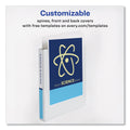 Avery Showcase Economy View Binder with Round Rings, 3 Rings, 1" Capacity, 11 x 8.5, White