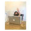 The Pencil Grip Personal Space Crystal Clear Desk Dividers, 18.5 x 9.5 x 14, PET, Clear, 36/Carton