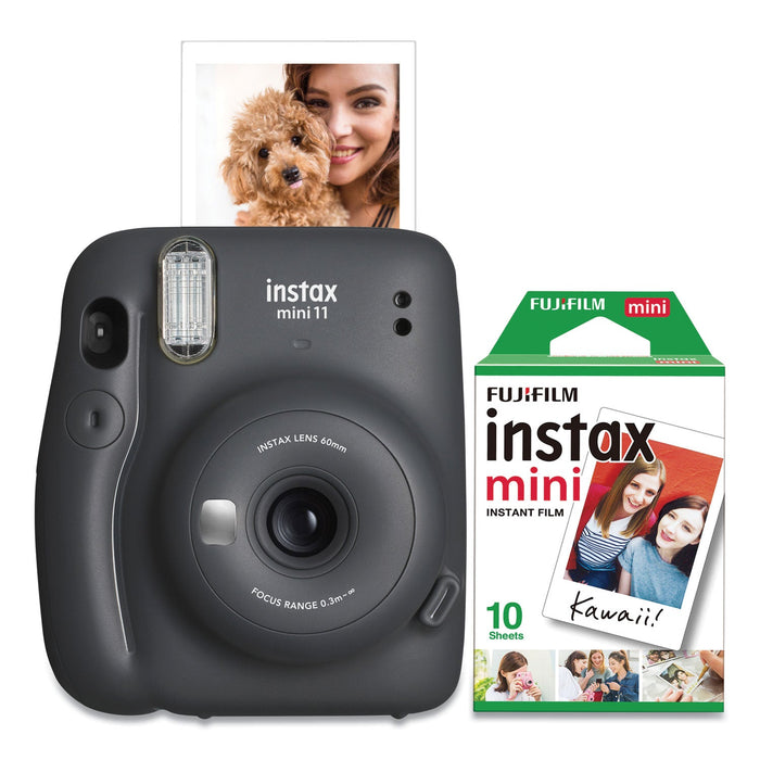 Fujifilm Instax Mini 11 Camera Bundle, Charcoal
