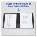 Avery Economy Non-View Binder with Round Rings, 3 Rings, 3" Capacity, 11 x 8.5, Black, (4601)